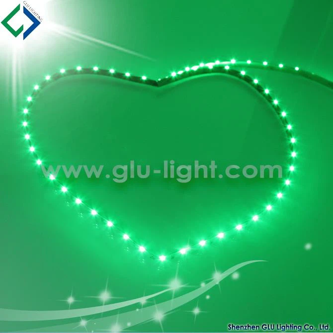 High quality 12V/24V 8mm 60leds/m green color 3014 side view smd led strip  