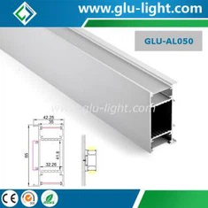 Profil LED Aluminium Atas Dan Bawah, Profil Ekstrusi Aluminium Untuk Lampu Strip LED